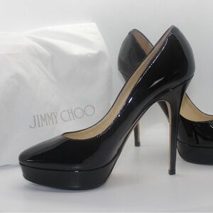 Jimmy Choo Black Heels with Stiletto and Platform